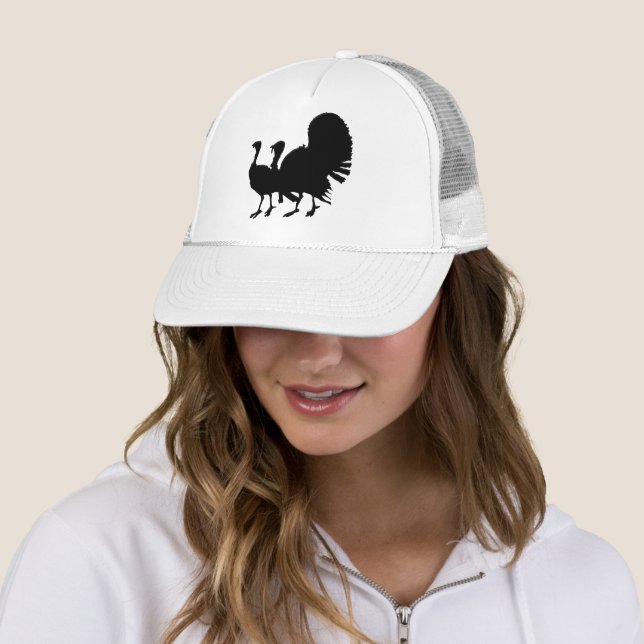 Gorra De Camionero Silhouette de pavos (In situ)