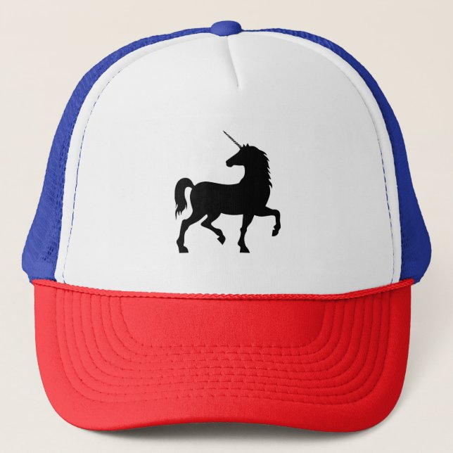 Gorra De Camionero Silhouette de Unicorn (Anverso)