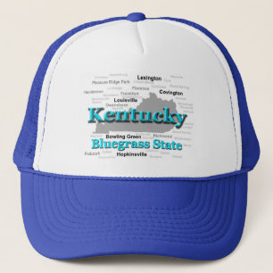 Gorra De Camionero Silhouette del mapa del orgullo del estado de Kent