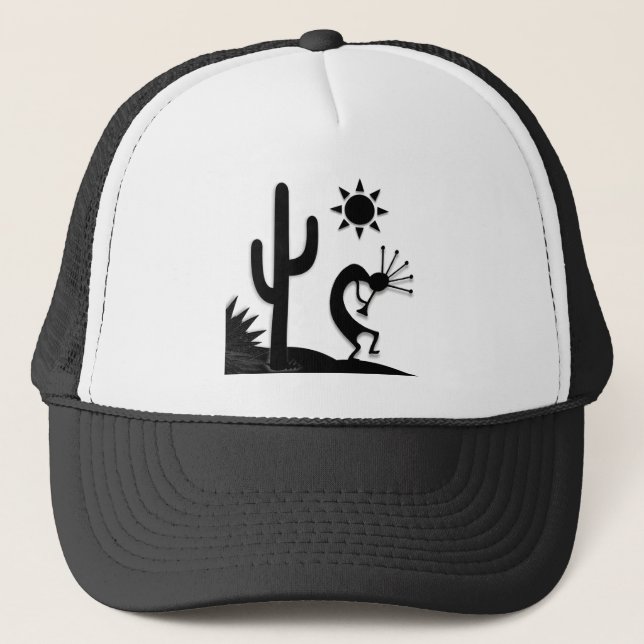 Gorra De Camionero Silhouette Kokopelli (Anverso)