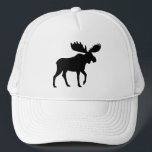 Gorra De Camionero Silhouette Moose Wildlife Wilderness Animal<br><div class="desc">El gorra de alce perfecto para los amantes del exterior,  excursionistas,  campistas y exploradores de la naturaleza. Un elegante sombrero de camionero para lindos,  hombres y chicas. El tamaño de los unisex es adecuado para la mayoría de los adolescentes y adultos.</div>