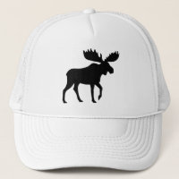 Silhouette Moose Wildlife Wilderness Animal