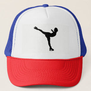 Gorra De Camionero Silhouette, mujer de patinaje sobre hielo