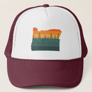 Gorra De Camionero Silhouette Oregon Tree