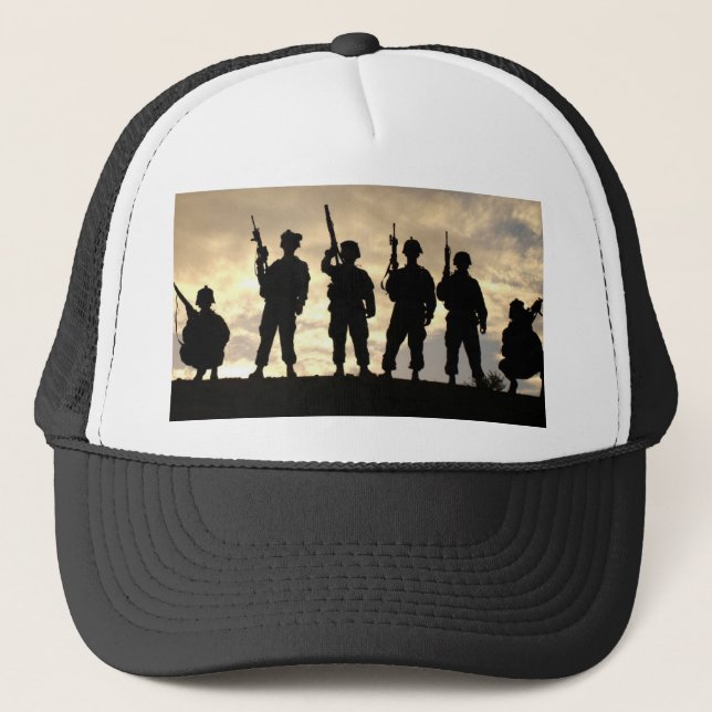 Gorra De Camionero Silhouettes de soldado (Anverso)