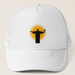 Gorra De Camionero Silueta con cruz
