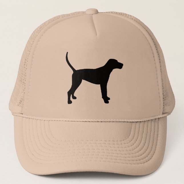 Gorra De Camionero silueta coonhound treker walker (Anverso)