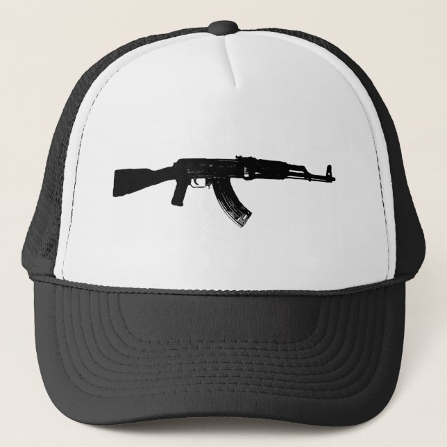 Gorra De Camionero Silueta de AK-47 (Anverso)