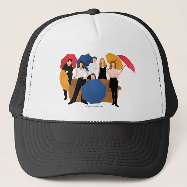 Gorra De Camionero Silueta de caracteres FRIENDS™ (Anverso)