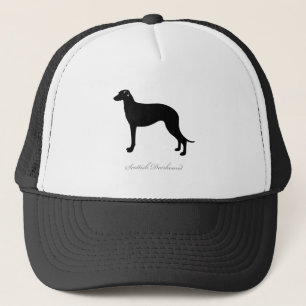 Gorra De Camionero Silueta de Deerhound del escocés