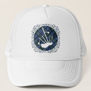 Gorra De Camionero Silueta de gaitas sobre tartán
