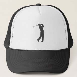 Gorra De Camionero Silueta de jugador de golf