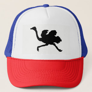 Gorra De Camionero Silueta de la avestruz