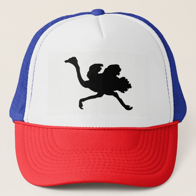 Gorra De Camionero Silueta de la avestruz (Anverso)