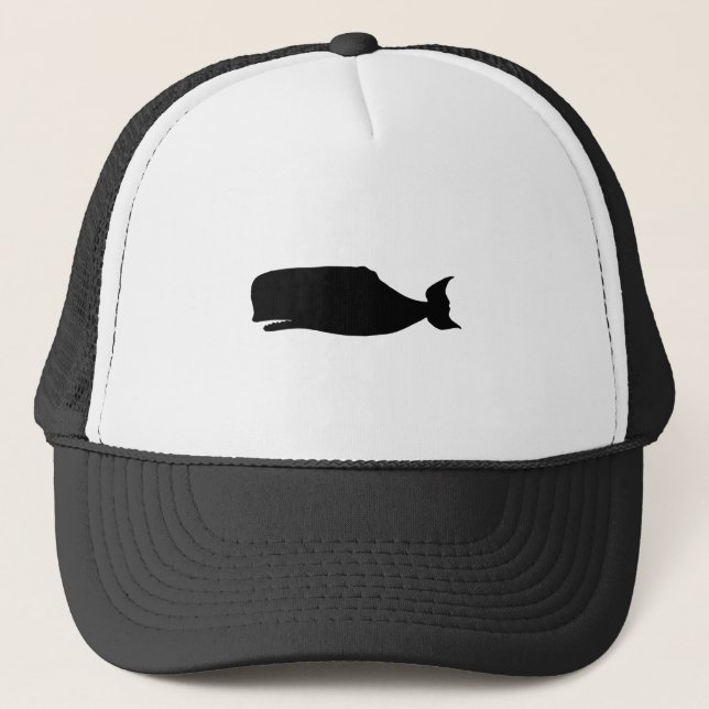 Gorra De Camionero Silueta de la ballena (Anverso)