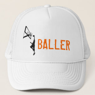 Gorra De Camionero Silueta de la clavada del baloncesto