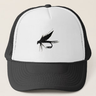 Gorra De Camionero Silueta de la mosca mojada