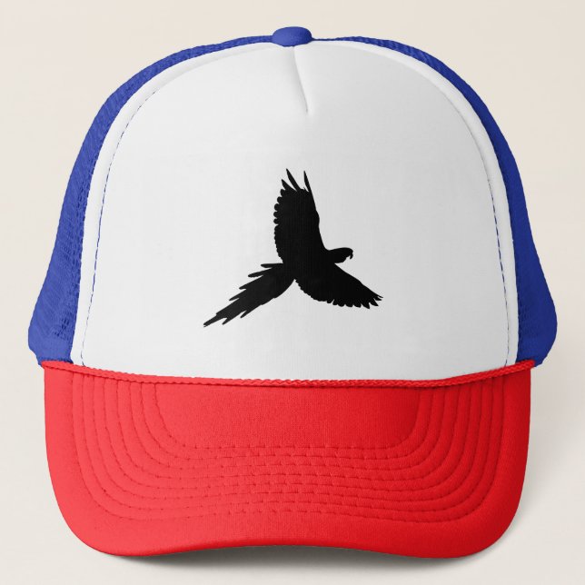 Gorra De Camionero Silueta de loro (Anverso)