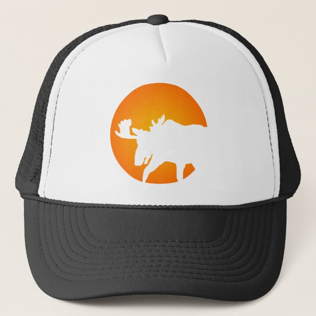 Gorra De Camionero Silueta de los alces (Anverso)