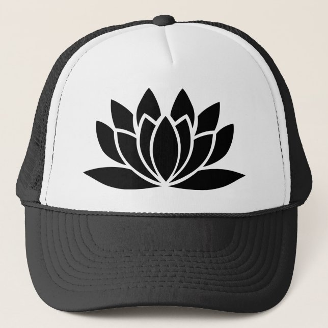 Gorra De Camionero Silueta de Lotus (Anverso)