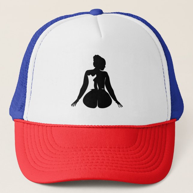 Gorra De Camionero silueta de mujer 97 (Anverso)
