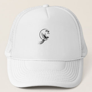 Gorra De Camionero Silueta de pájaro minimalista Vuela Libre