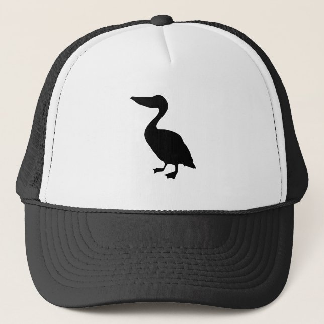 Gorra De Camionero Silueta de Pelícano (Anverso)