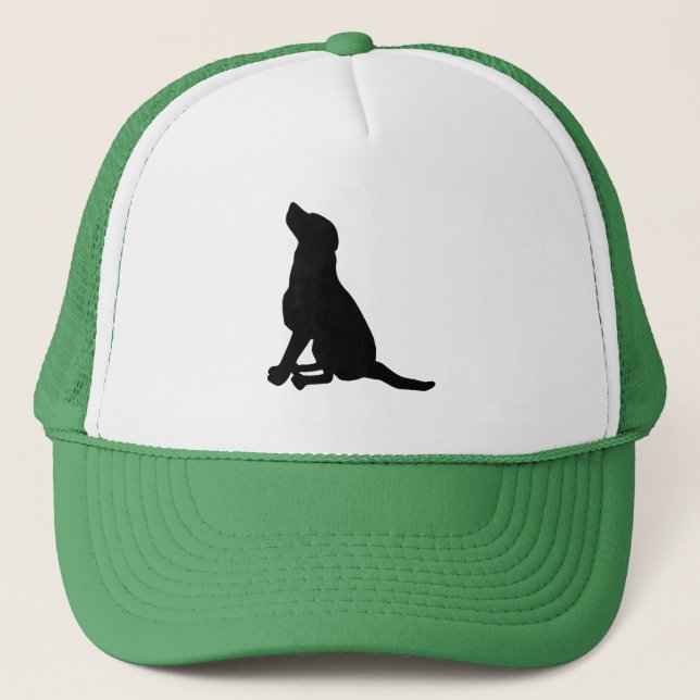 Gorra De Camionero Silueta de perro (Anverso)