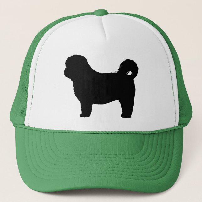 Gorra De Camionero Silueta de perro Shih Tzu (Anverso)