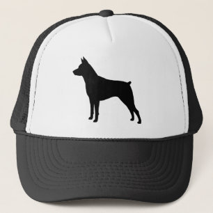 Gorra De Camionero Silueta de Pinscher Miniatura