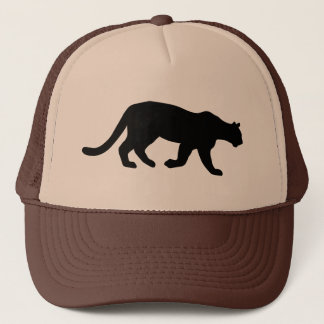 Gorra De Camionero Silueta de Puma León de Montaña Cougar