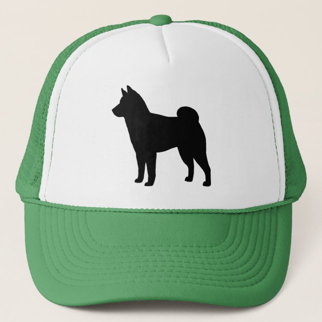 Gorra De Camionero Silueta de Shiba Inu (Anverso)