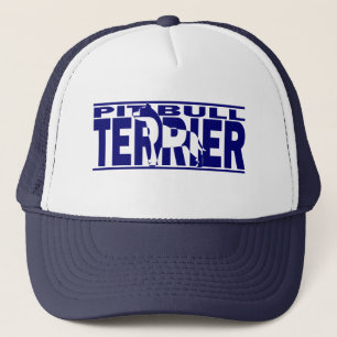 Gorra De Camionero Silueta de Terrier de pitbull
