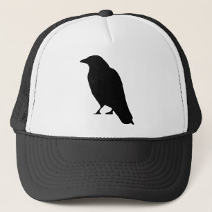 Gorra De Camionero Silueta del cuervo