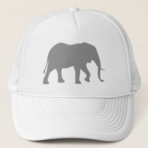 Gorra De Camionero Silueta del elefante africano