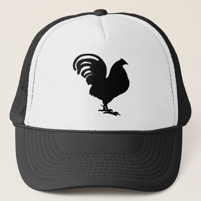 Gorra De Camionero silueta del gallo en alegría del paece (Anverso)