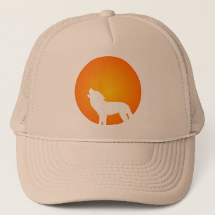 Gorra De Camionero Silueta del lobo