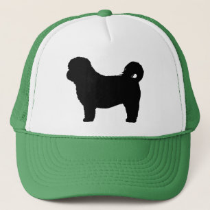 Gorra De Camionero Silueta del perro de Shih Tzu