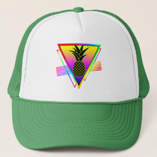 Gorra De Camionero Silueta Moderna Retro Piña Fruta de Verano