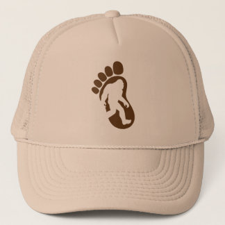 Gorra De Camionero Silueta Sasquatch de la huella de Bigfoot