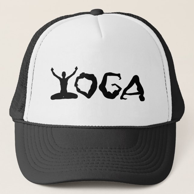 Gorra De Camionero Siluetas de yoga (Anverso)