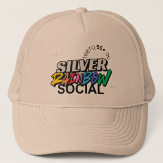 Gorra De Camionero Silver Rainbow Social Trucker Hat