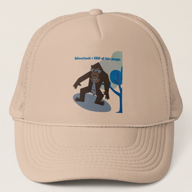 Gorra De Camionero Silverback = CEO de esta jungla (Anverso)