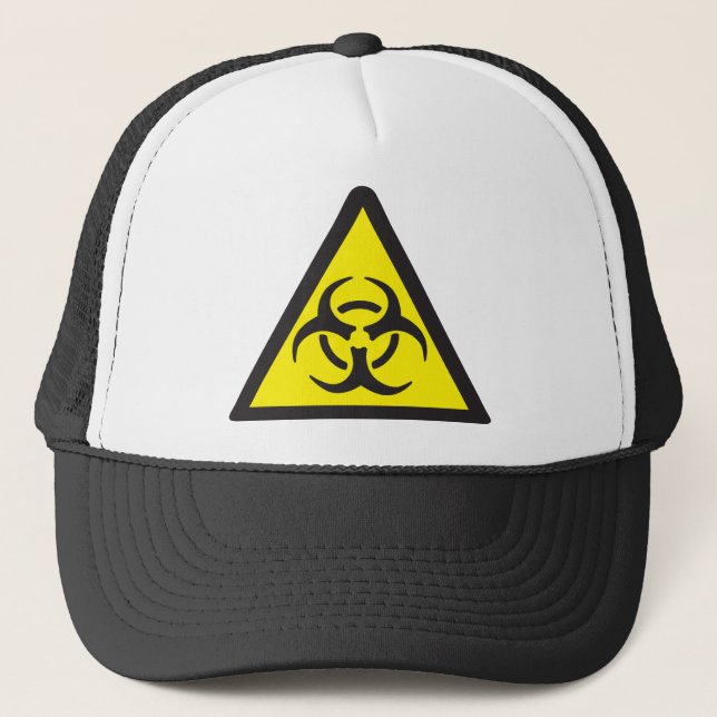 Gorra De Camionero Símbolo amonestador del Biohazard (Anverso)