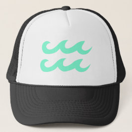 Gorra De Camionero Símbolo Aquamarine Aquarius Zodiac