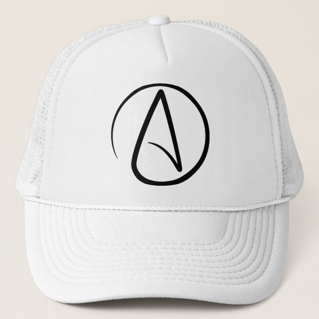 Gorra De Camionero Símbolo ateo - Rótulo ateo (Anverso)