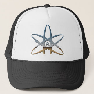 Gorra De Camionero Símbolo atómico ateo de Logidea