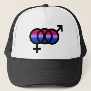 Gorra De Camionero Símbolo bisexual
