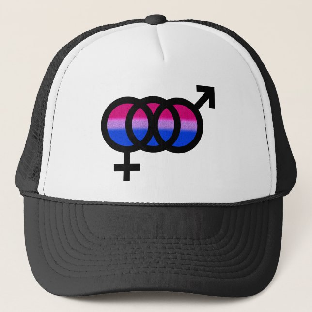 Gorra De Camionero Símbolo bisexual (Anverso)
