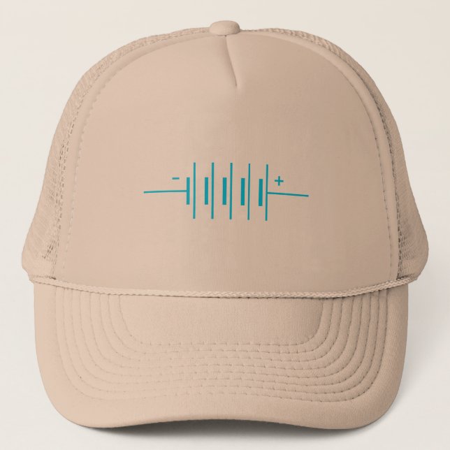 Gorra De Camionero Símbolo de baterías (Anverso)